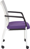 Office Star ProGrid® Mesh Back Visitors Chair with Casters [8840W] Office Star