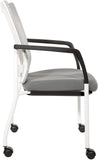 Office Star ProGrid® Mesh Back Visitors Chair with Casters [8840W] Office Star