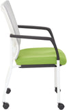 Office Star ProGrid® Mesh Back Visitors Chair with Casters [8840W] Office Star