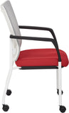 Office Star ProGrid® Mesh Back Visitors Chair with Casters [8840W] Office Star