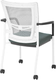 Office Star ProGrid® Mesh Back Visitors Chair with Casters [8840W] Office Star