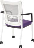 Office Star ProGrid® Mesh Back Visitors Chair with Casters [8840W] Office Star