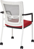 Office Star ProGrid® Mesh Back Visitors Chair with Casters [8840W] Office Star