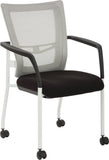Office Star ProGrid® Mesh Back Visitors Chair with Casters [8840W] Office Star Black 8840W-3M