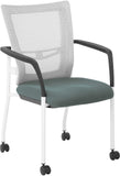 Office Star ProGrid® Mesh Back Visitors Chair with Casters [8840W] Office Star Grey 8840W-2M