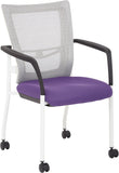 Office Star ProGrid® Mesh Back Visitors Chair with Casters [8840W] Office Star Purple 8840W-512