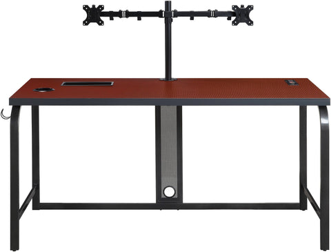 Office Star Reload Pro Battlestation Gaming Dsk [RLDP60] Office Star Black/Red RLDP60-RCF