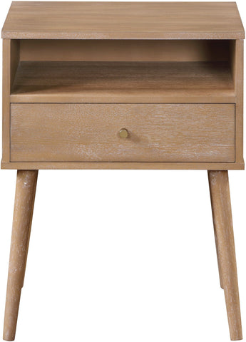 Office Star Rena 1-Drawer Side Table with Shelf [RNA05] Office Star Ash RNA05-ASH