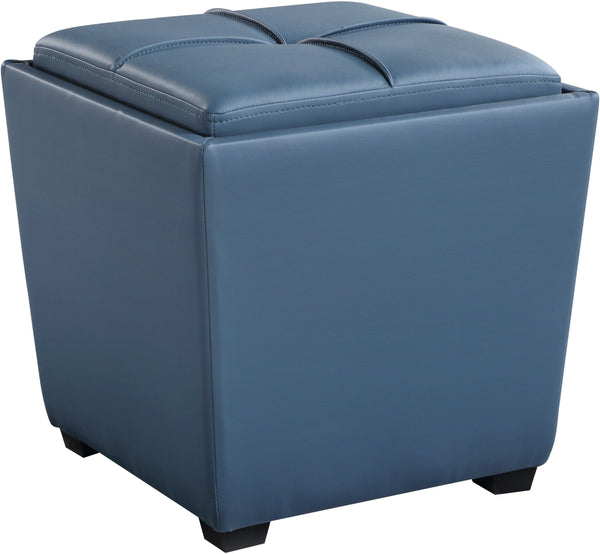 Office Star Rockford Storage Ottoman [RCK361] Office Star Slate Blue RCK361-P55