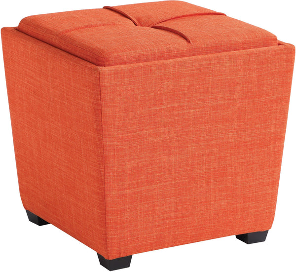 Office Star Rockford Storage Ottoman [RCK361] Office Star Tangerine RCK361-M5