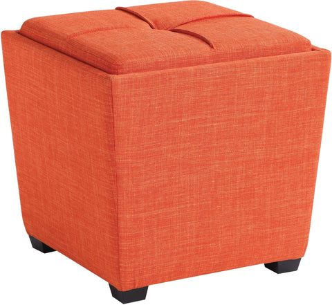 Office Star Rockford Storage Ottoman [RCK361] Office Star Tangerine RCK361-M5