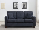 Office Star Russell Compact 3 Seater Sofa [RSL53] Office Star Navy Sofa RSL53-N17