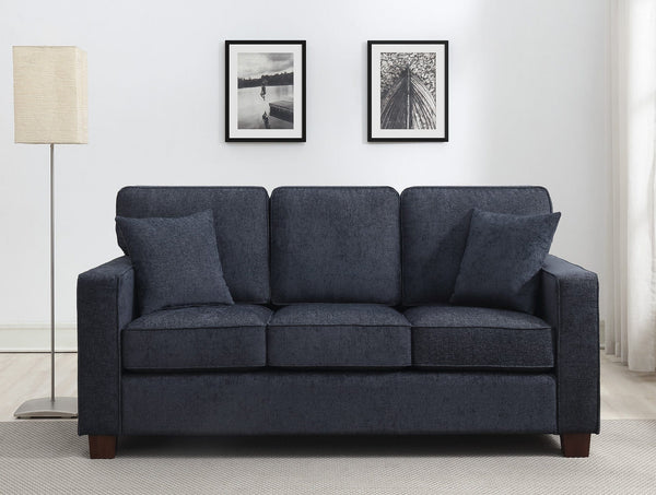 Office Star Russell Compact 3 Seater Sofa [RSL53] Office Star Navy Sofa RSL53-N17