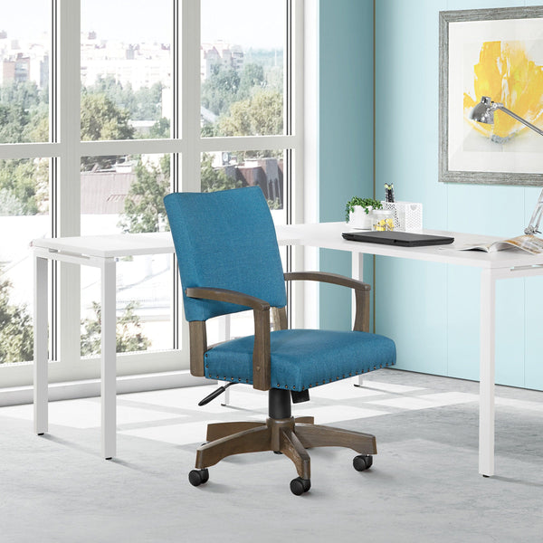 Office Star Santina Bankers Chair [111AG] Office Star Blue Home Office Chair 111AG-BLU