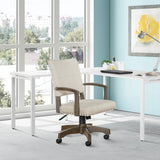 Office Star Santina Bankers Chair [111AG] Office Star Ivory Home Office Chair 111AG-IVY