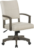 Office Star Santina Bankers Chair [111AG] Office Star Ivory 111AG-IVY