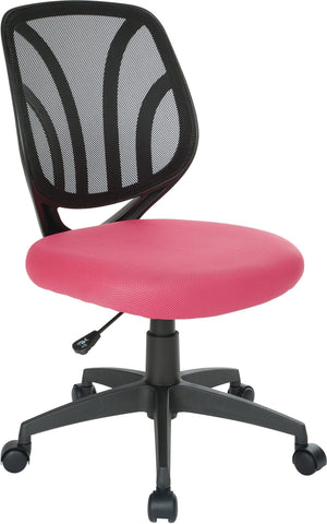 Office Star Screen Back Armless Task Chair [EM69200PN] Office Star Pink EM69200PN-261