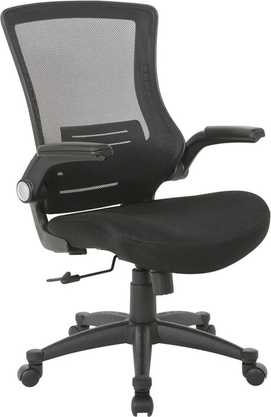Office Star Screen Back Manager's Chair [EM60926P] Office Star Black Mesh Seat EM60926P-3M
