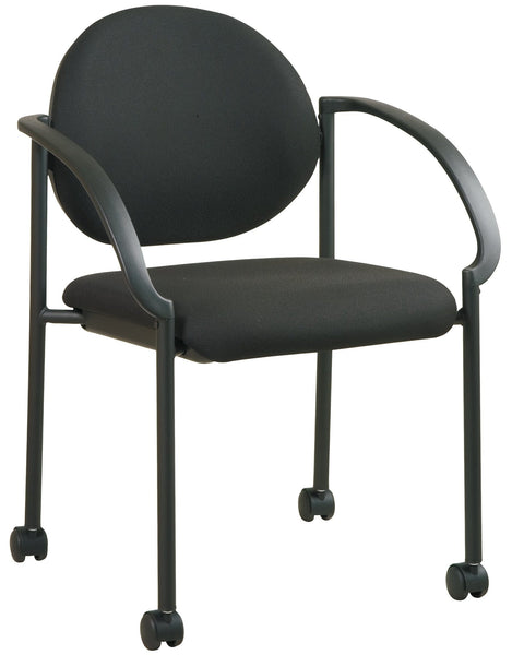 Office Star Stack Chairs with Casters and Arms [STC3440] Office Star Stacking Chair STC3440-231