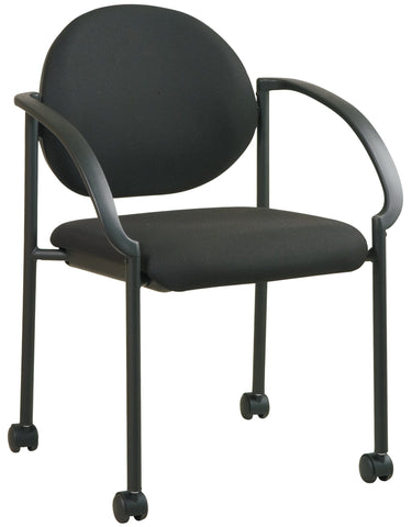 Office Star Stack Chairs with Casters and Arms [STC3440] Office Star Stacking Chair STC3440-231