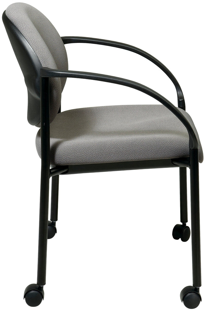 Office Star Stacking Chair with Casters and Arms [STC3440] Office Chairs Unlimited Free