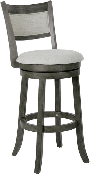Office Star Swivel Stool 30" [MET12] Office Star Antique Grey - Solid Back MET12430-AG