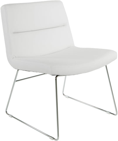 Office Star Thompson Chair [THP] Office Star White Faux Leather THP-U11