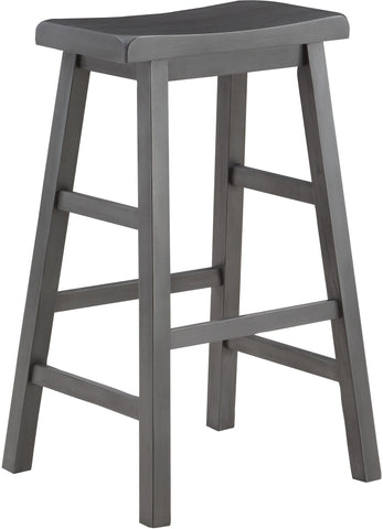 Office Star Tulsa 29" Saddle Stool 2-Pack [TUL29] Office Star Grey TUL29-GY