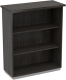 Office Star Tuxedo 3-Shelf Bookcase/Open Hutch [TUX-55] Office Star Slate Grey TUX-55-SGW