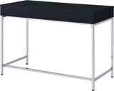 Office Star Vivos Black Writing Desk [VIV43] Office Star Black/Chrome Writing Desk VIV43-BLK