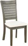 Office Star Walden Cane Back Dining Chair 2pk [WLD] Office Star Linen / Antique Grey WLDAG-L32