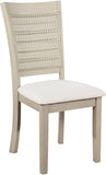 Office Star Walden Cane Back Dining Chair 2pk [WLD] Office Star Linen / Antique White WLDAW-L32