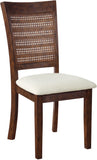 Office Star Walden Cane Back Dining Chair 2pk [WLD] Office Star Linen / Burnt Brown WLDBB-L32