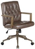 Office Star Waltham Faux Leather Chair [WLM] Office Star Mid Back Desk Chair