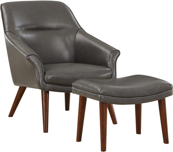 Office Star Waneta Chair and Ottoman [WNT] Office Star Pewter WNT-PD26