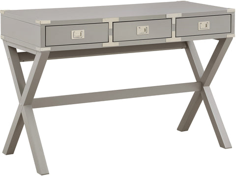 Office Star Wellington 46" Desk with Power [WELP4630] Office Star Grey WELP4630-GRY