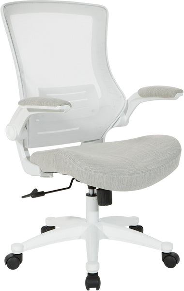 Office Star White Screen Back Manager's Chair [EM60926WH] Office Star Linen Stone EM60926WH-F22