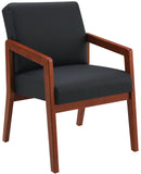 Office Star Wood Visitor's Chair with Memory Foam Seat - Cherry Finish [WD587] Office Star Guest Chair WD587