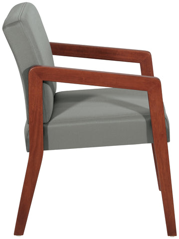 Office Star Wood Visitor's Chair with Memory Foam Seat - Cherry Finish [WD587] Office Star Guest Chair WD587