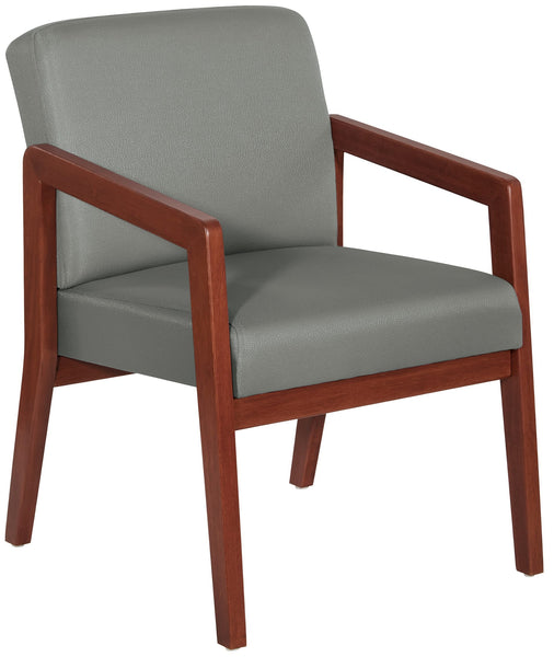 Office Star Wood Visitor's Chair with Memory Foam Seat - Cherry Finish [WD587] Office Star Guest Chair WD587
