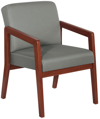 Office Star Wood Visitor's Chair with Memory Foam Seat - Cherry Finish [WD587] Office Star Guest Chair WD587