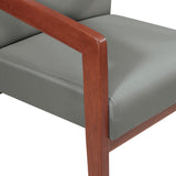 Office Star Wood Visitor's Chair with Memory Foam Seat - Cherry Finish [WD587] Office Star Guest Chair WD587