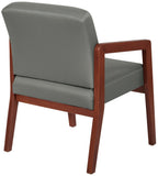 Office Star Wood Visitor's Chair with Memory Foam Seat - Cherry Finish [WD587] Office Star Guest Chair WD587