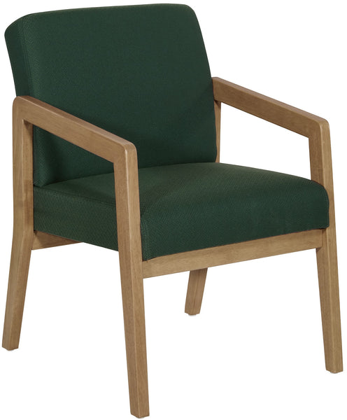 Office Star Wood Visitor's Chair with Memory Foam Seat - Medium Oak Finish [WD580] Office Star Guest Chair WD580