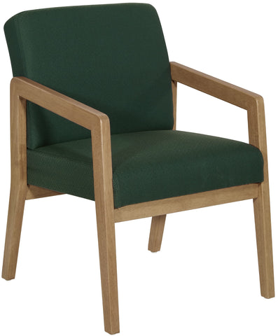 Office Star Wood Visitor's Chair with Memory Foam Seat - Medium Oak Finish [WD580] Office Star Guest Chair WD580