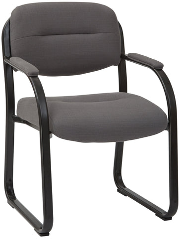 Office Star Work Smart Fabric Visitors Chair [FL1055] Office Star Charcoal Fabric -W12 Guest Chair FL1055-W12