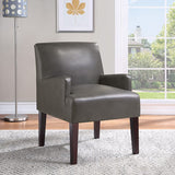 Office Star Work Smart™ Main Street Guest Chair Woven [MST55] Office Star Pewter Faux Leather Arm Chairs MST55-PD26