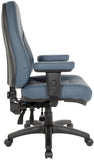 Office Star Work Smart Multi-Function Task Chair [EC4300] Office Star Grade A Dillon Blue Vinyl R105 Task Chair EC4300-R105