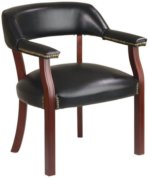 Office Star Work Smart Traditional Guest Chair [TV230] Office Star Black -3 / No Casters Guest Chair TV230-3