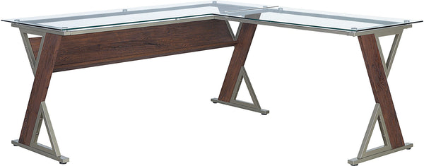 Office Star Zenos L-shape Desk [ZN6666] Office Star Cherry ZN6666-TC